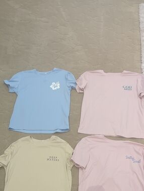 4 Pastel Beachy Shirts from Shien